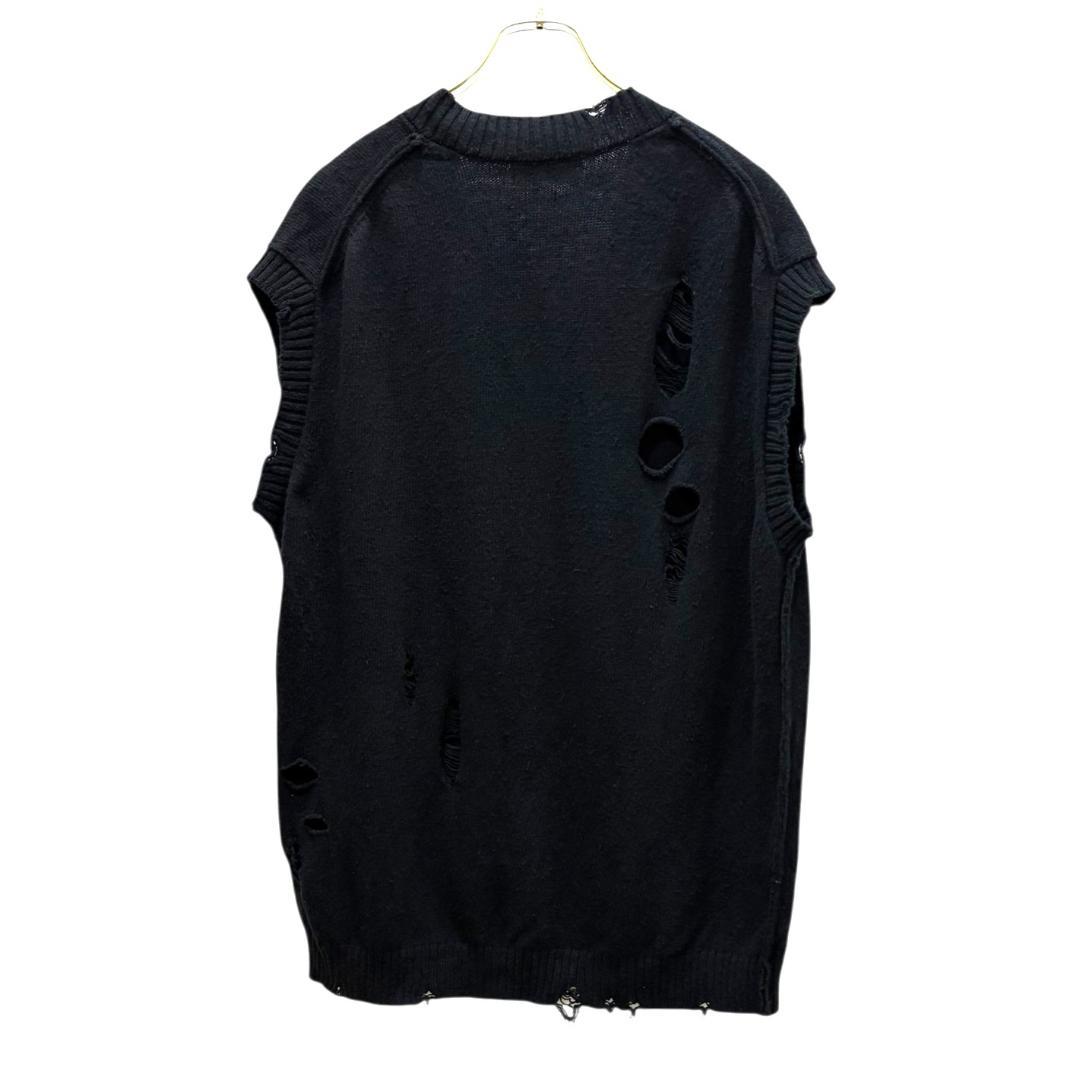 Yohji Yamamoto POUR HOMME ダメージ加工ニットベスト