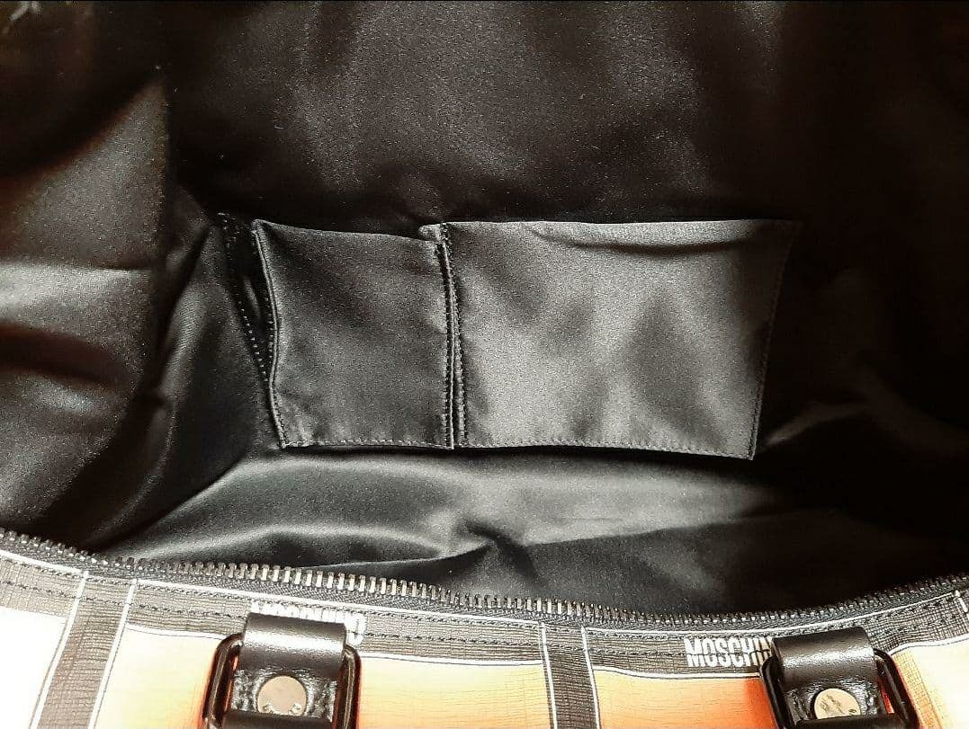 MOSCHINO モスキーノ 旅行バッグ ボストンバッグ オレンジ