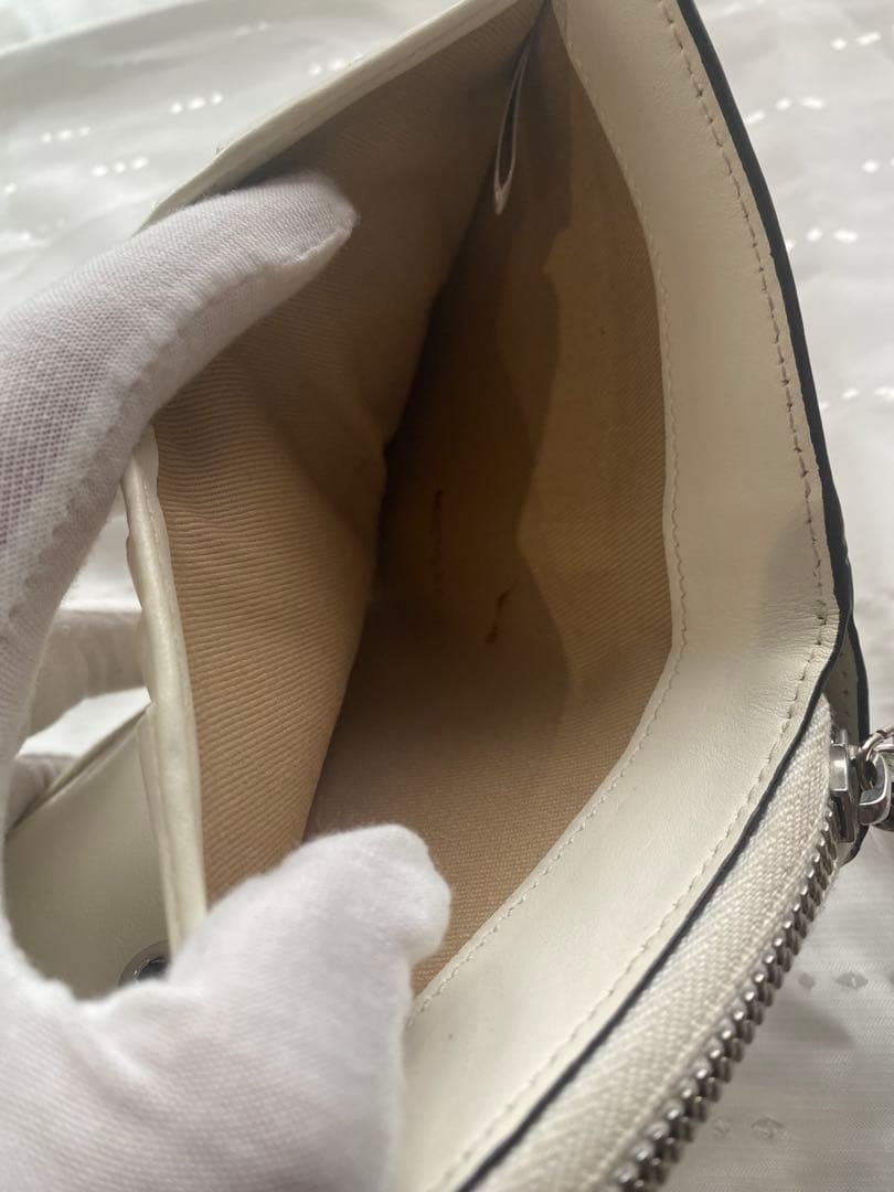 JIMMY CHOO ジミーチュウ 二つ折り財布 /キーケース　セット　白