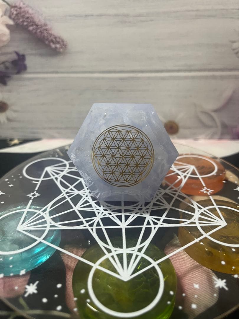 【早期処分希望】【CrystalBless】盛り塩オルゴナイト＊　5個