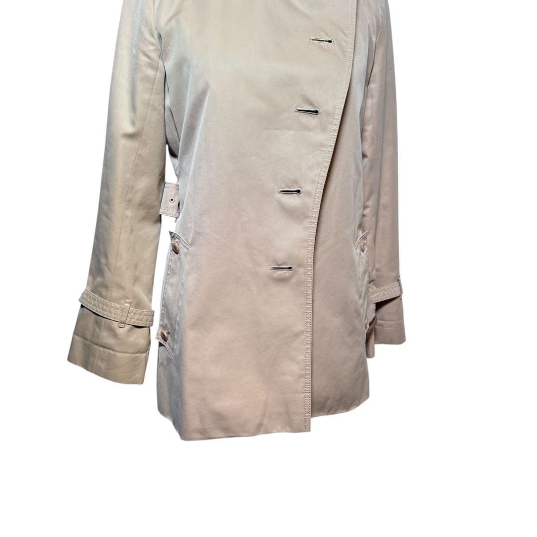 【美品】Aquascutum ライナー ベルト付き ショート トレンチコート M