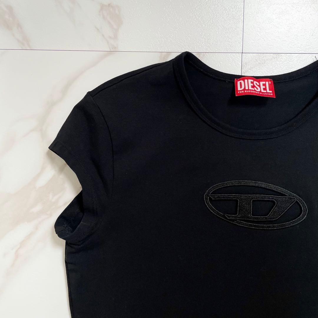 人気✨DIESEL ディーゼル T-ANGIE ロゴTシャツ カットアウト 半袖