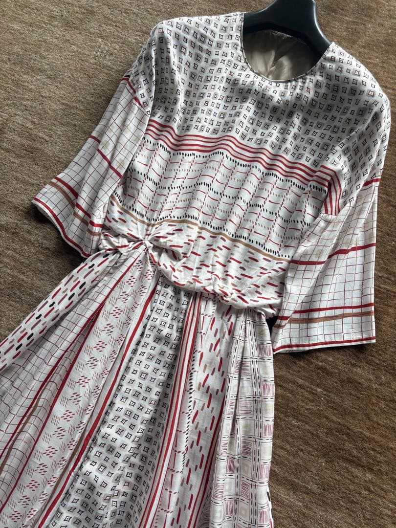 専用 アニオナ　AGNONA シルクブレンド　ワンピース ロゴ入り