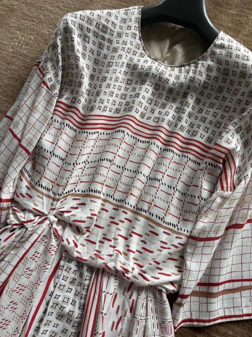専用 アニオナ　AGNONA シルクブレンド　ワンピース ロゴ入り
