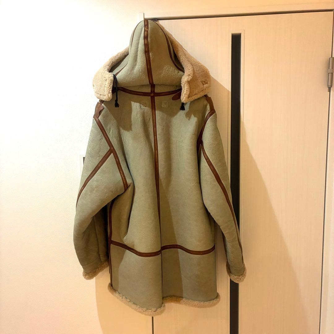 YEEZY SEASON 5 ムートン レザー ダッフル コート