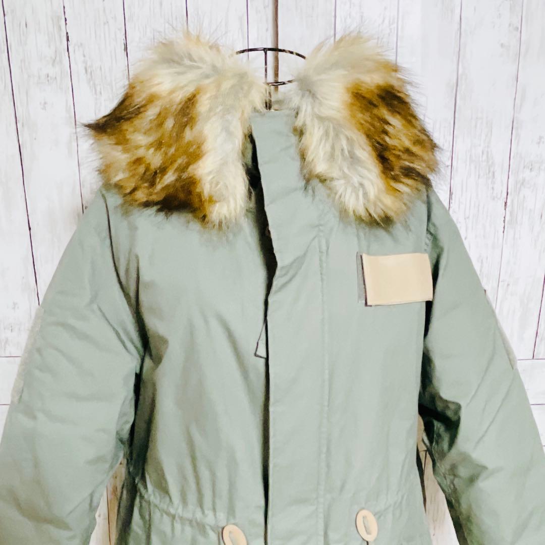 【美品】MOUSSYミリタリーダウンコート N2B 00s y2k カーキ