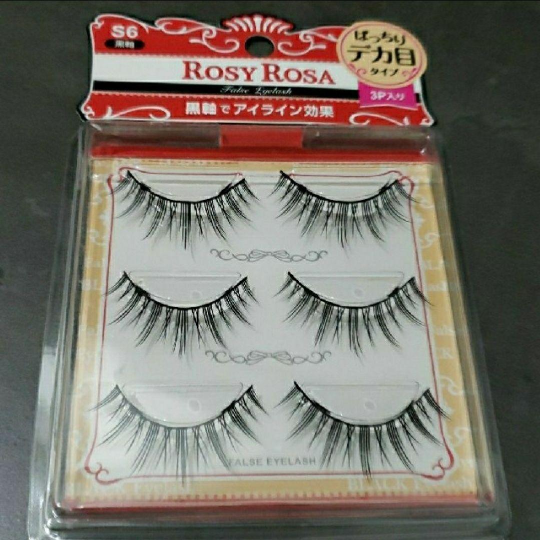 ROSY ROSA ロージーローザつけまつげ黒軸 S6 3P
