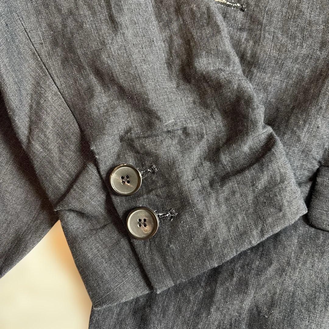 ジャケット・アウター bergfabel 3B linen jacket indigo