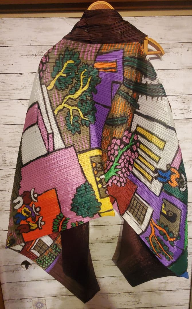 ISSEY MIYAKE プリーツプリーズ ケープ ストール