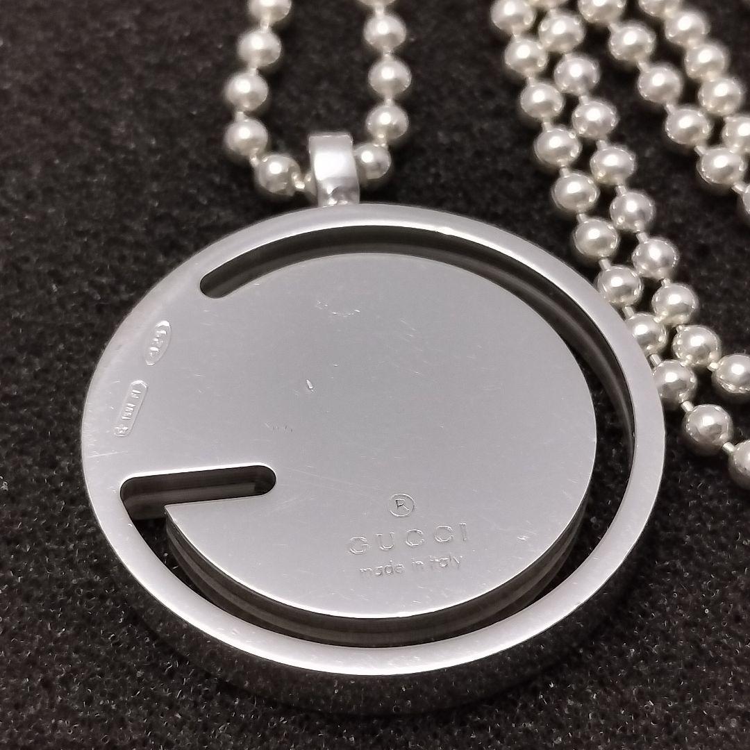 GUCCI ネックレス ラウンドG  トグル ロゴ 925 ボールチェーン