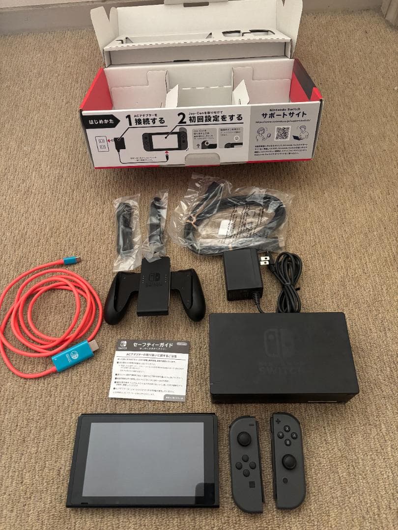 Nintendo Switch 本体 + 付属品完備 + スイッチドック