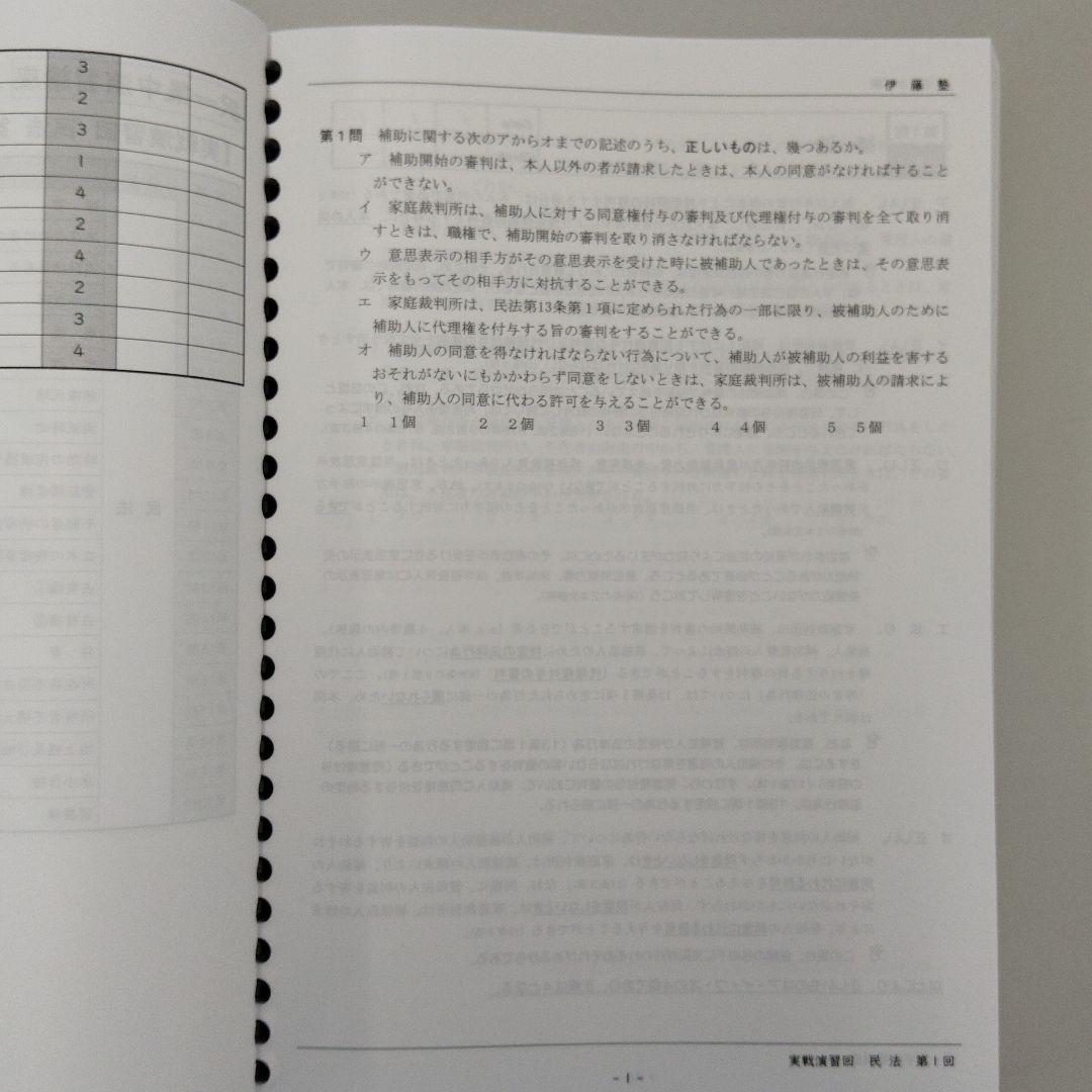 K*️様 25年向け　伊藤塾 司法書士試験対策 択一 集中 演習講座 実践演回