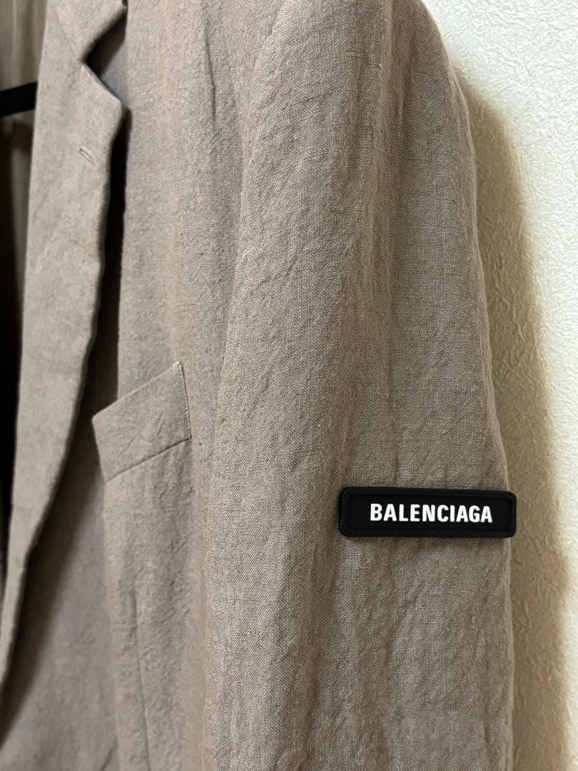新品 BALENCIAGA バレンシアガ ロゴ テーラード ジャケット 42