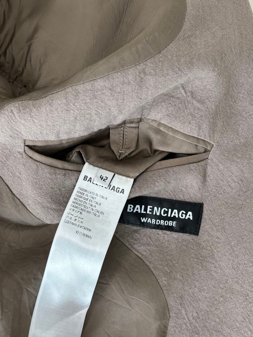 新品 BALENCIAGA バレンシアガ ロゴ テーラード ジャケット 42
