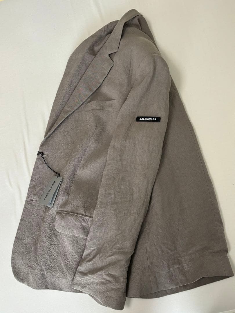 新品 BALENCIAGA バレンシアガ ロゴ テーラード ジャケット 42