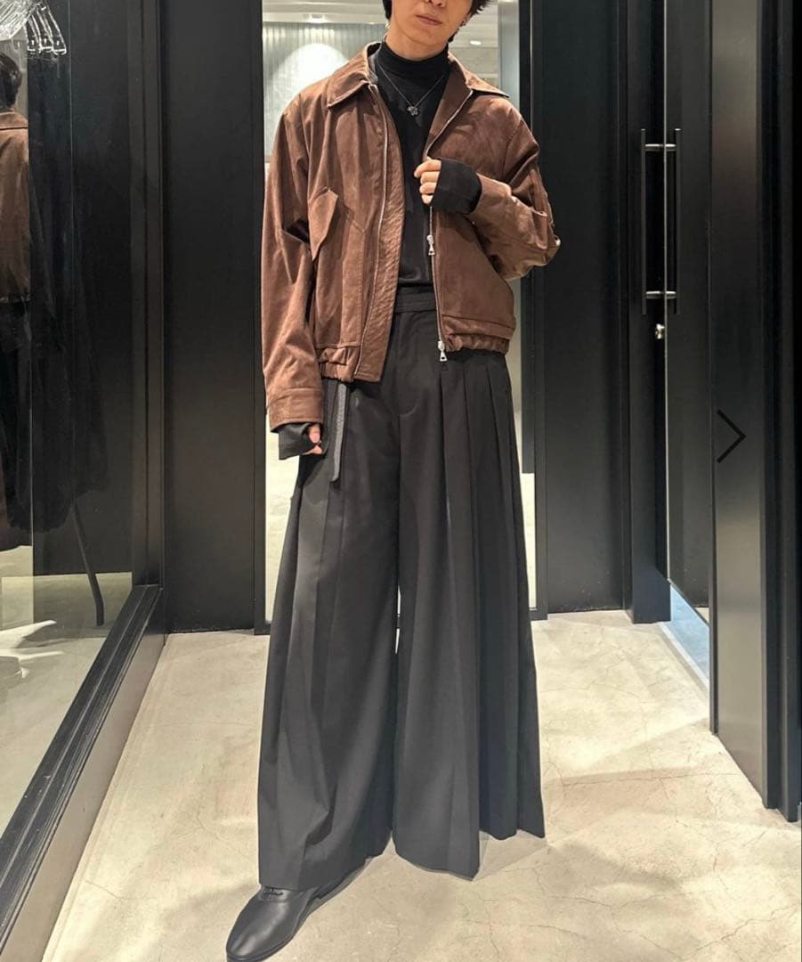 HARE LUXE レザーブルゾン S ブラウンスウェード