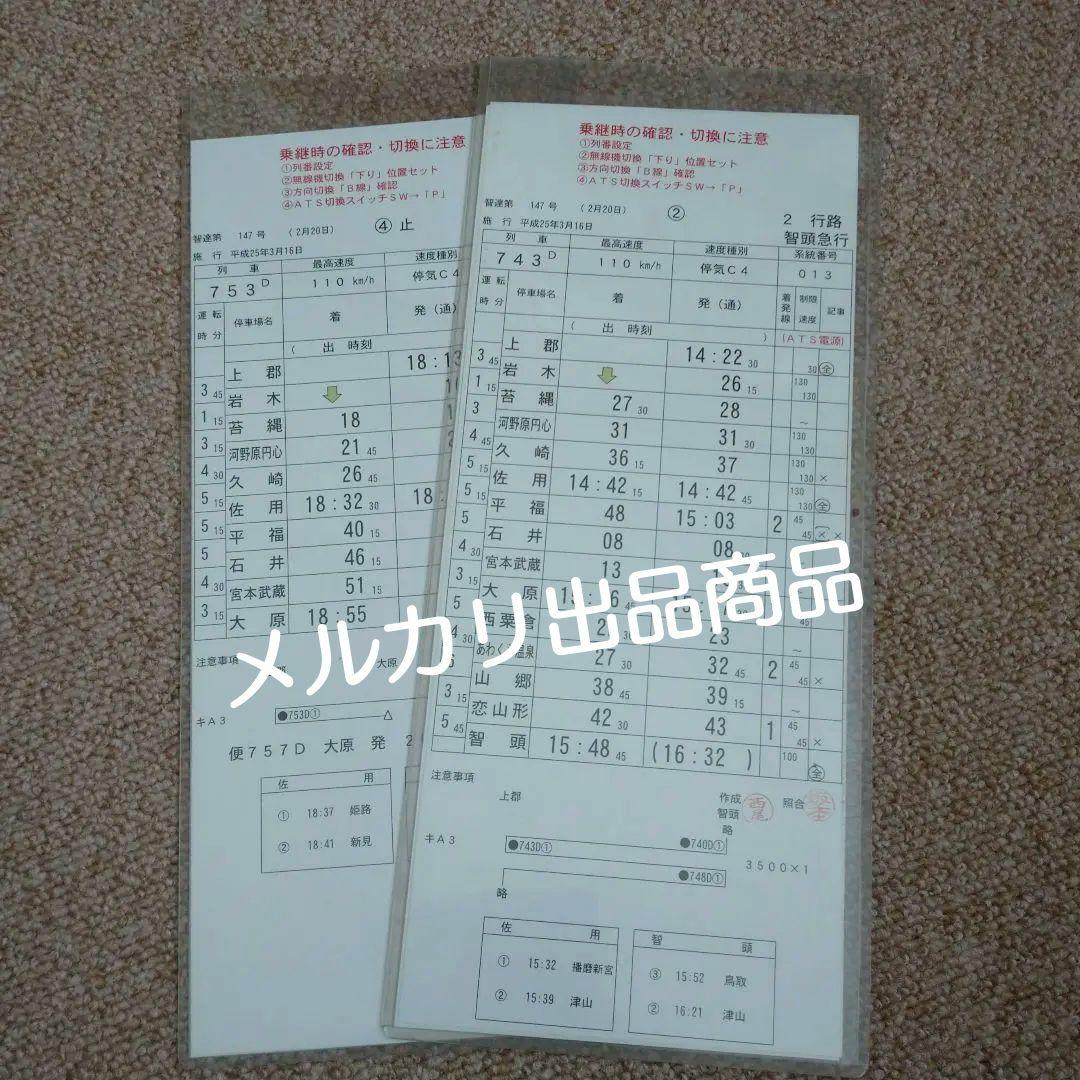 【鉄道部品】智頭急行 スタフ
