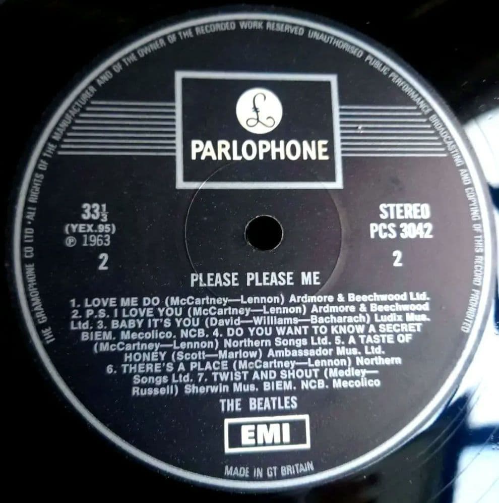 UK盤THE BEATLES PLEASE PLEASE ME