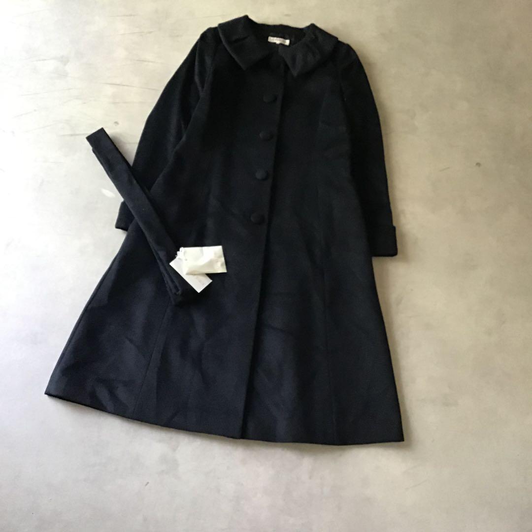 新品未使用　定価14万　YUKI TORII ステンカラーコート　ブラック　黒