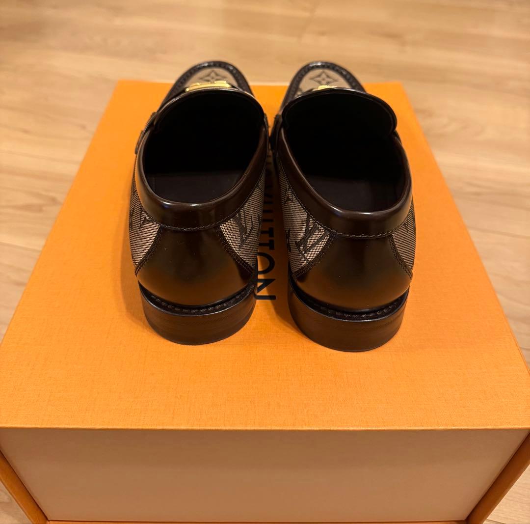 【美品】Louis Vuitton メンズ モノグラム 靴 ベージュ正規品