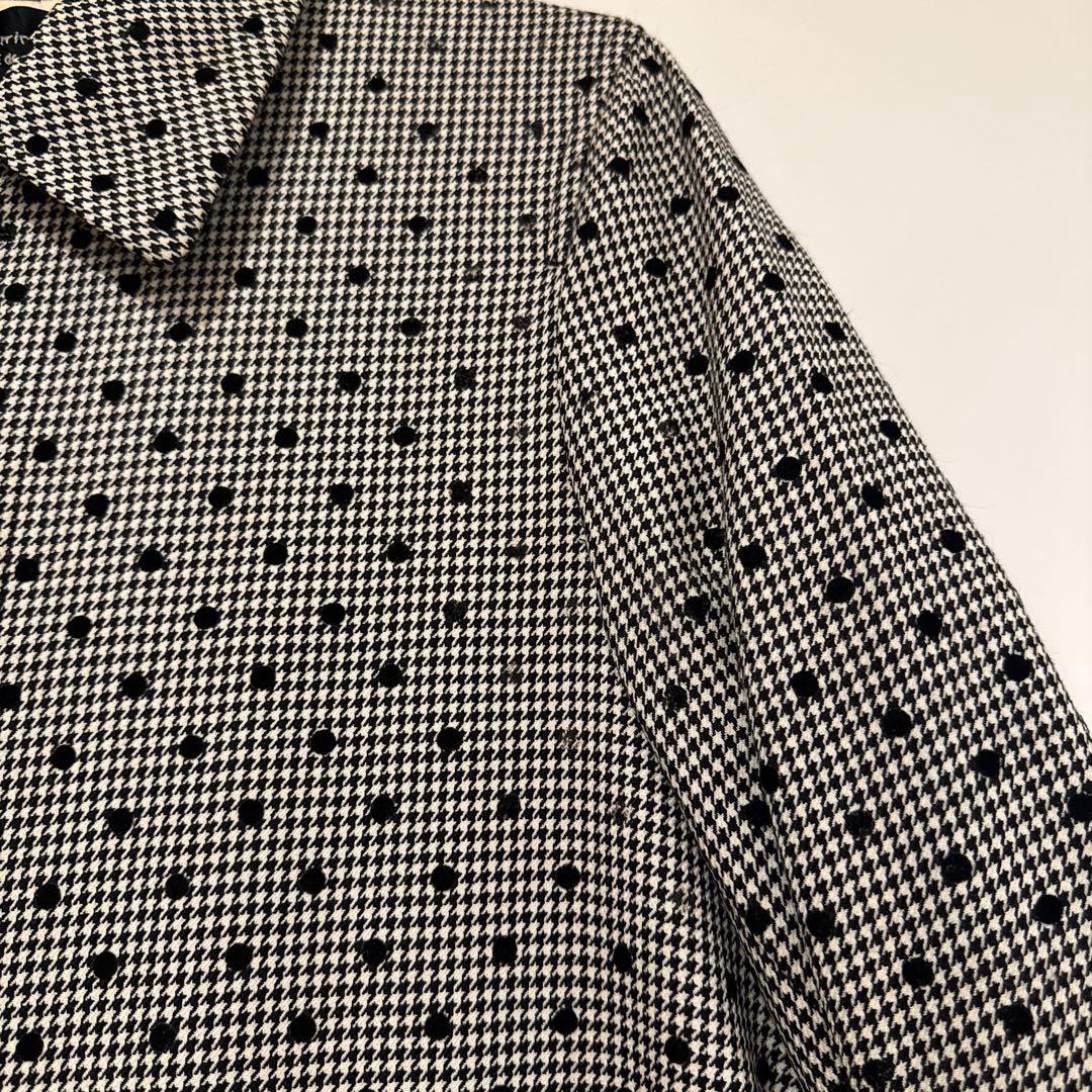 tricot COMME des GARCONS 千鳥格子 ドット ロングコート