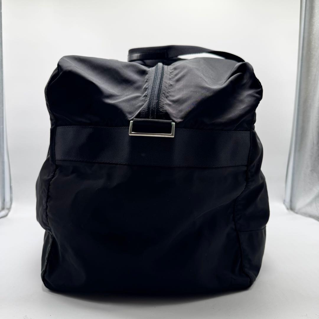 【美品✨】プラダ　ボストンバッグ　肩掛け　三角プレート　テスートナイロン　黒