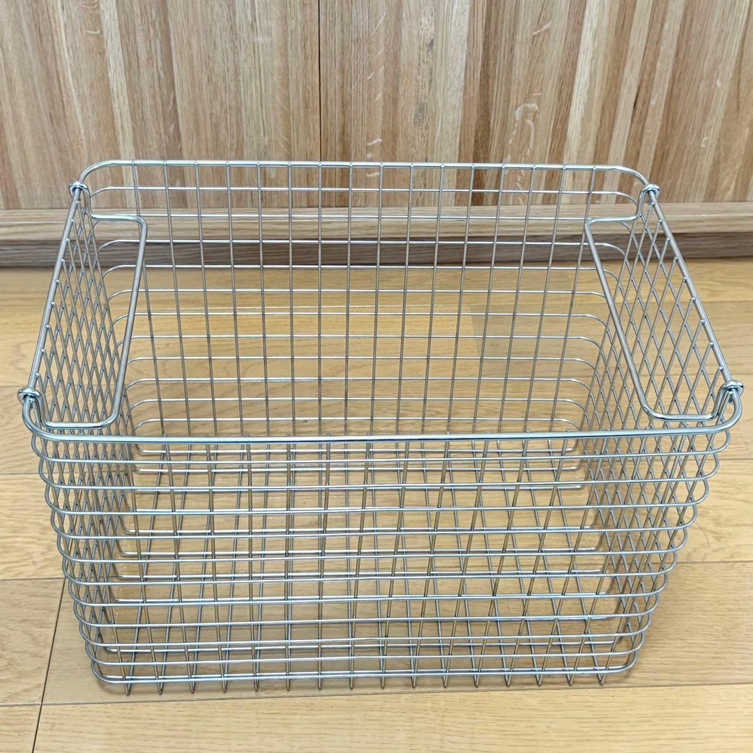 無印良品 ステンレスワイヤーバスケット 4点セット