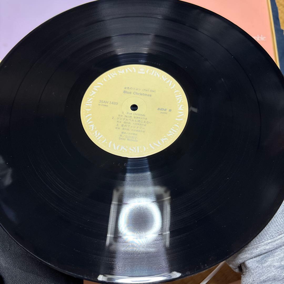 松田聖子 金色のリボン BOX 2LP レコード 帯付き