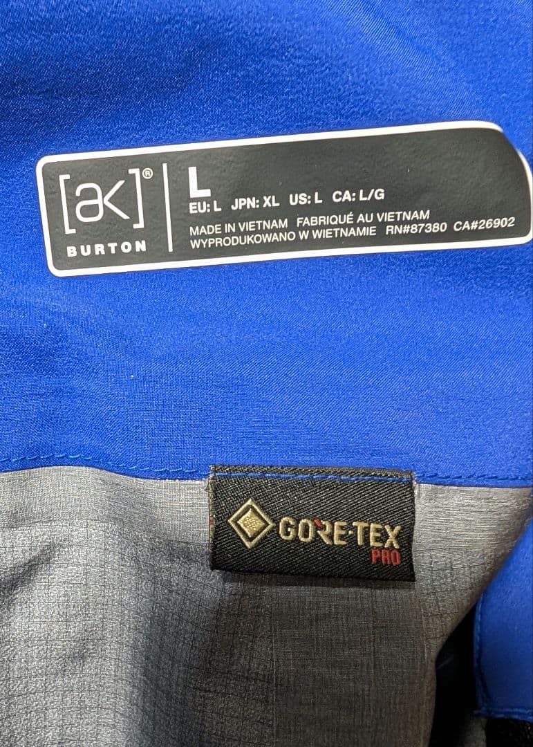 Burton AK タスク GORE-TEX PRO 3L ビブパンツ L