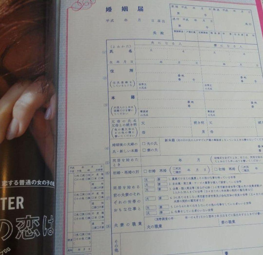 未使用の 名探偵コナン婚姻届　から紅からの婚姻届　CanCam 2017年5月号