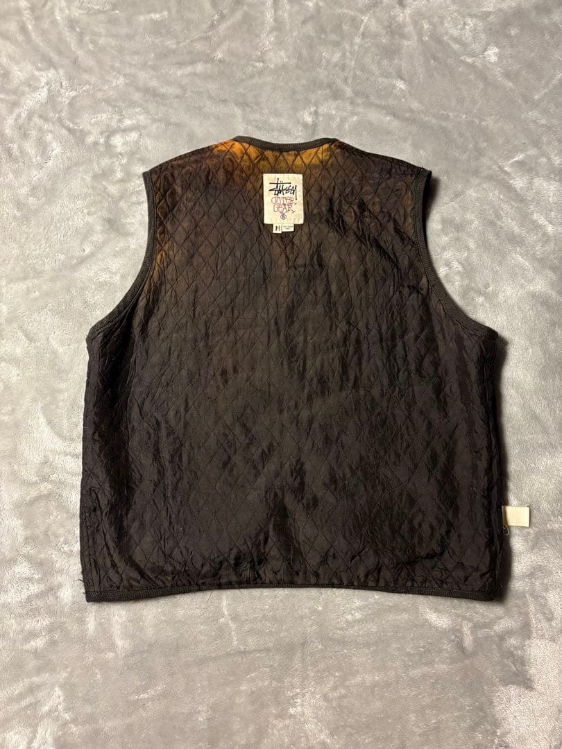 90s OLD STUSSY OUTER GEAR WOOL VEST 白タグ