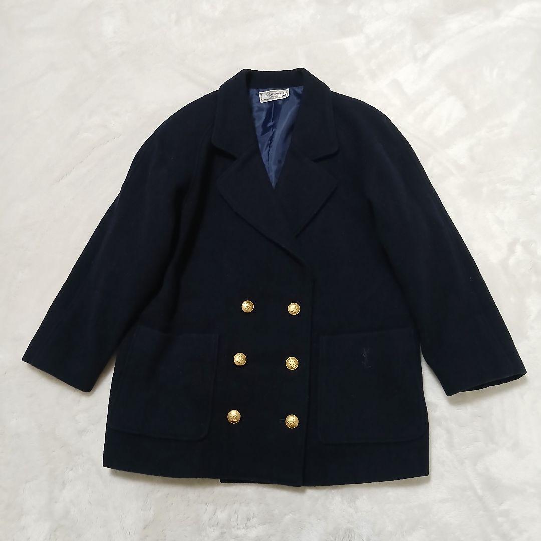 極希少/美品 YVES SAINT LAURENT ウールダブルジャケット 金釦