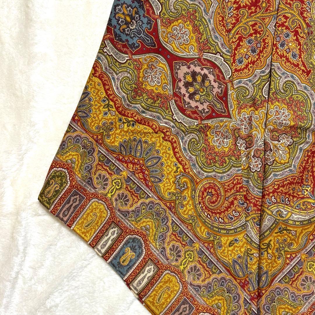 美品 ETRO エトロ 大判 ストール ペイズリー 人気柄 イタリア製