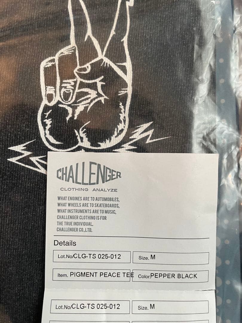 CHALLENGER PIGMENT PEACE TEE Mサイズ