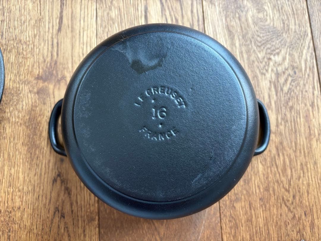 LE CREUSET ブラック 両手鍋 16cm