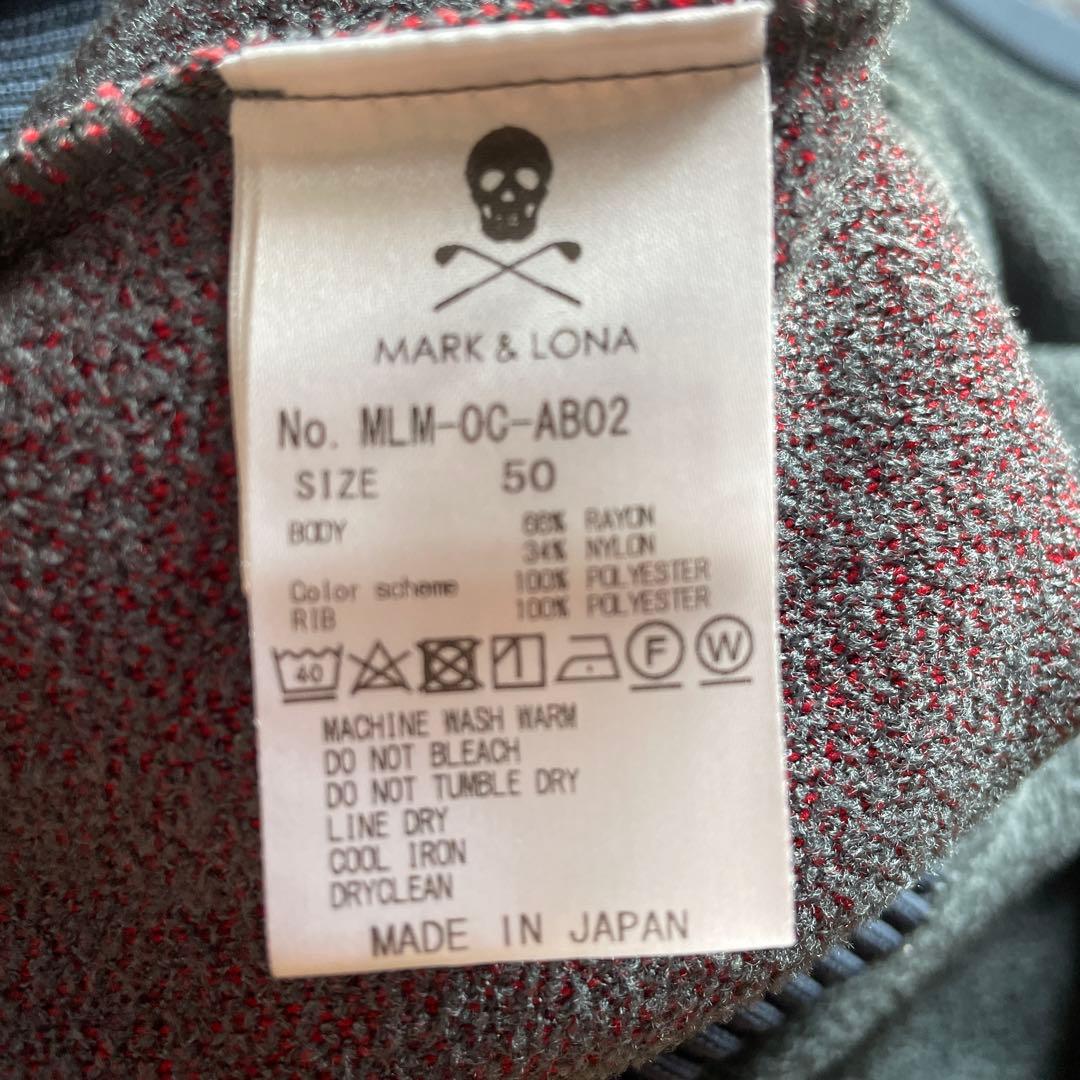 MARK & LONA スウェットシャツ グレー/レッド