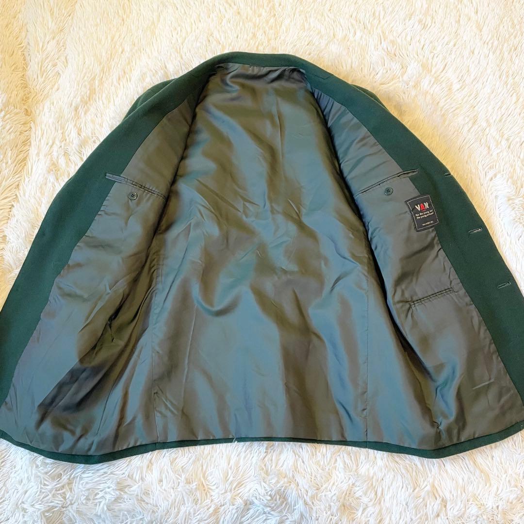 VAN JACKET テーラードジャケット 金ボタン ワッペン 90s Lサイズ