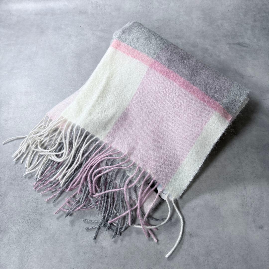 新品✨ foulatelier　フラトリエ　カシミヤ起毛 大判チェックマフラー