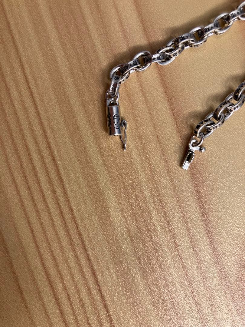 クロスネックレス ペーパーチェーン アクセサリー シルバー925 刻印