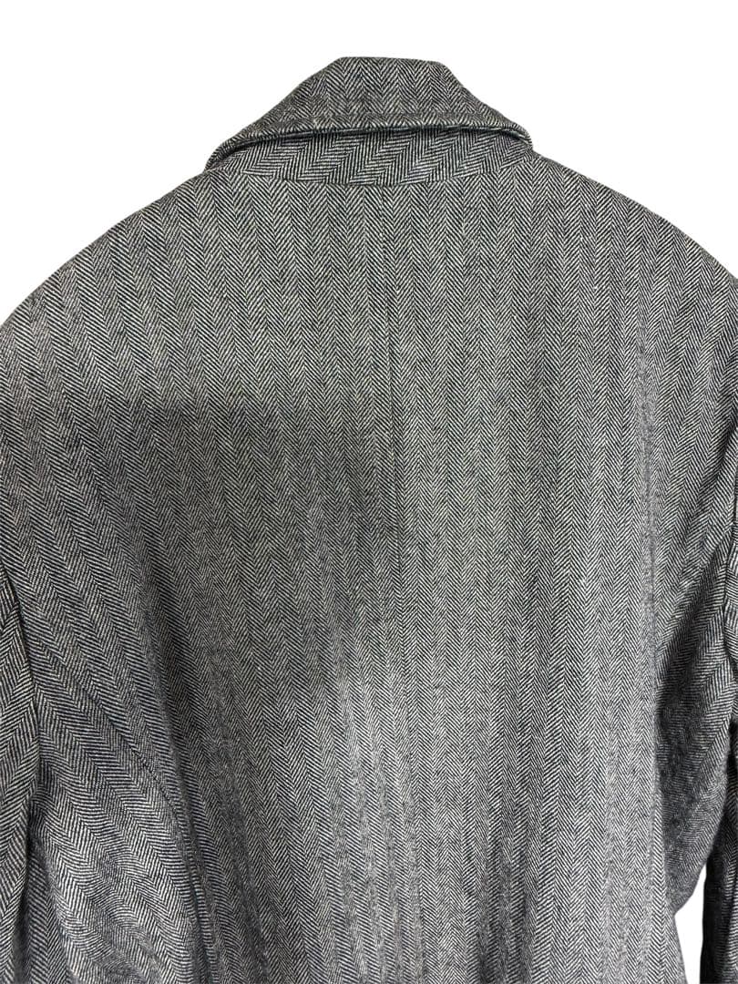 美品　prit ヘリンボーン リネンウールジャケット