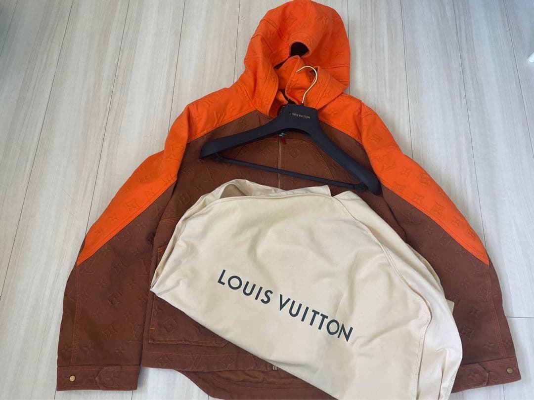 LOUIS VUITTON/ルイヴィトン　モノグラム フーデッドデニムジャケット