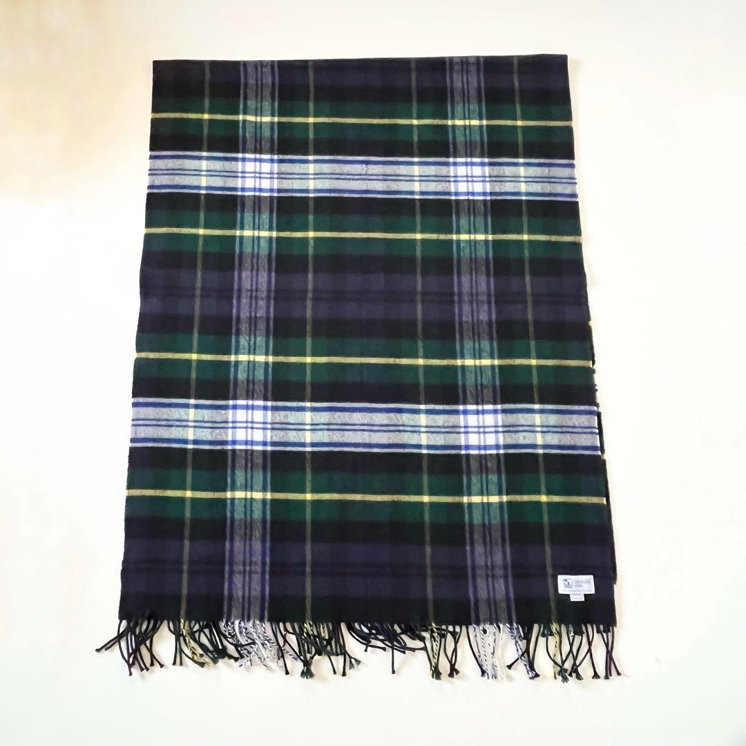 美品＊Johnstons of Elgin大判ストール カシミヤ100%