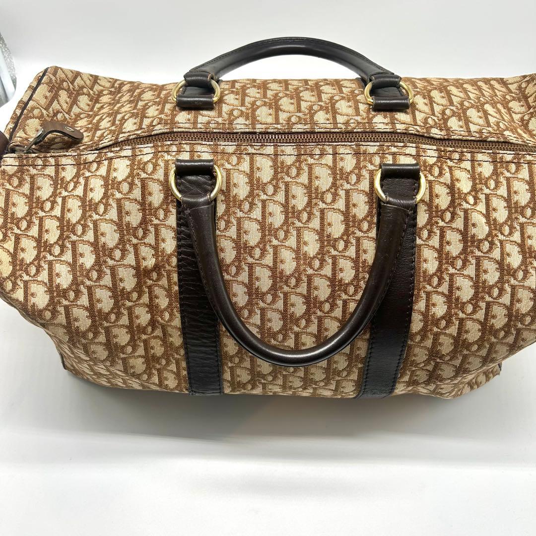 美品✨dior トロッター　ボストン　レザー　キャンバス　大容量　旅行用