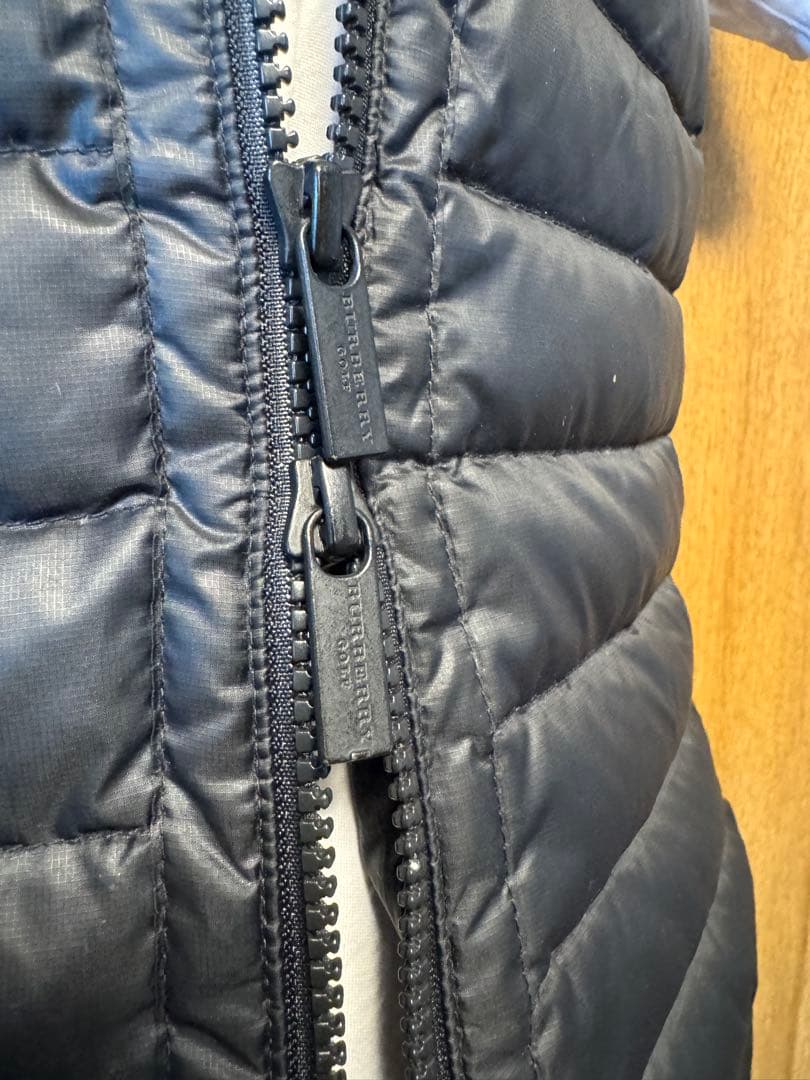 BURBERRY GOLF バーバリー ゴルフ ダウンベスト 黒 春秋用