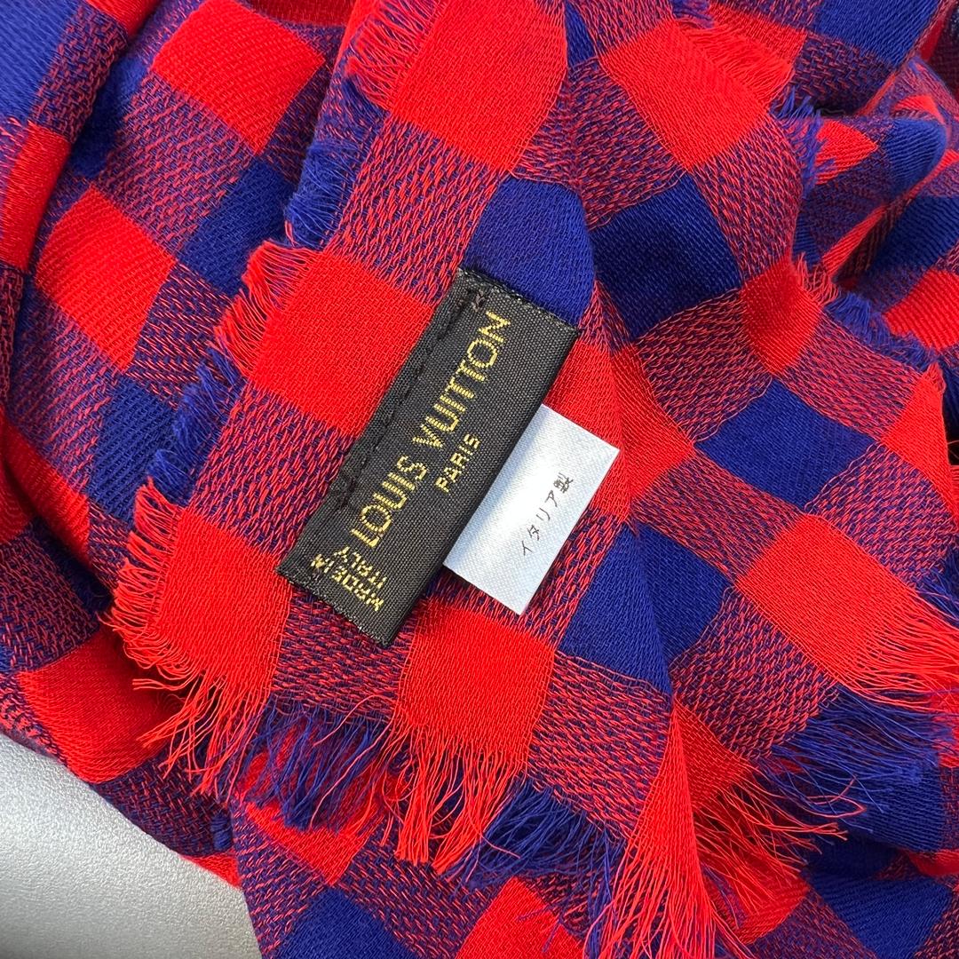 【最終処分SALE】LOUIS VUITTON ロゴ刺繍ストール A-10214