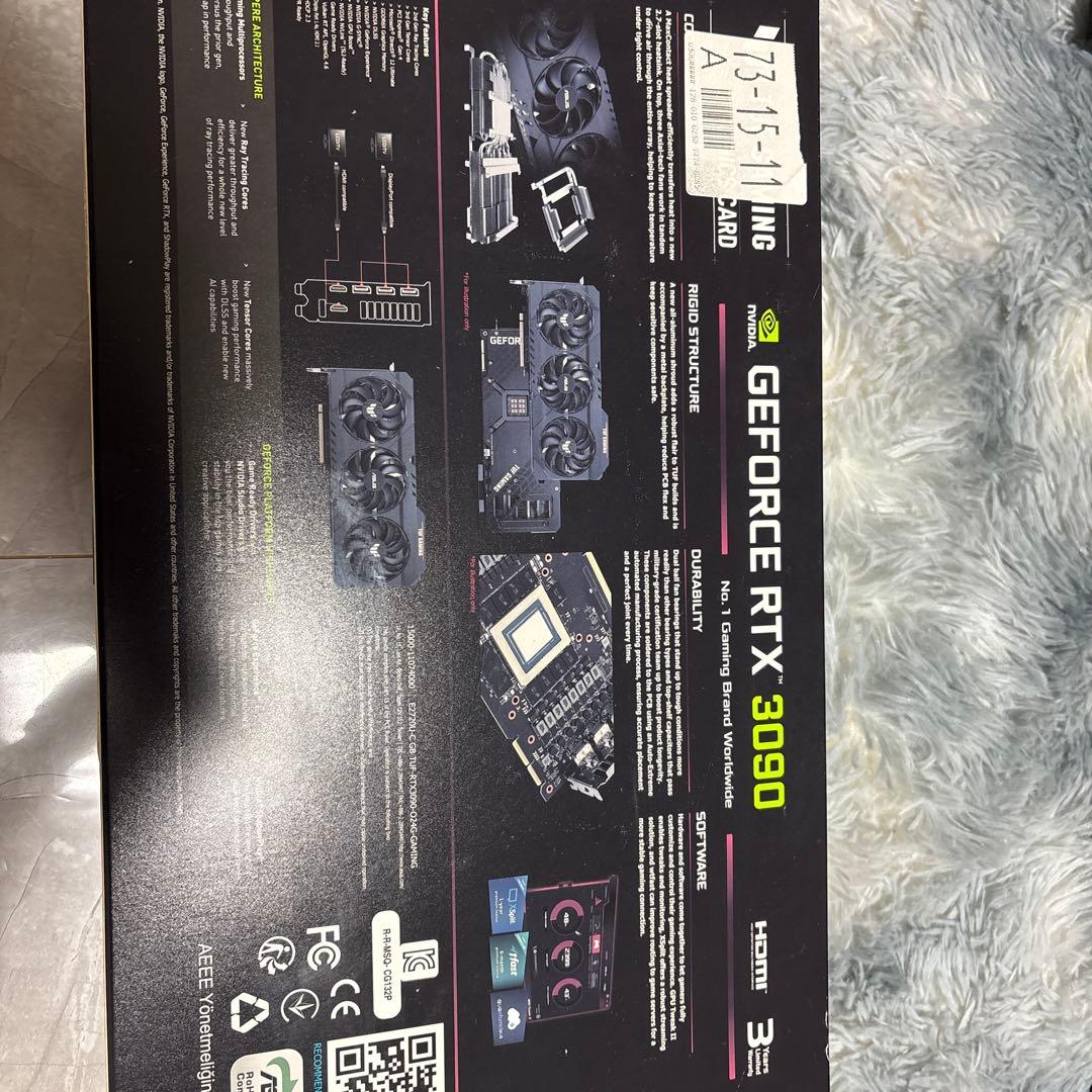 Palit RTX 4090 基盤 (PCBなし)ヒートシンク ファン LED
