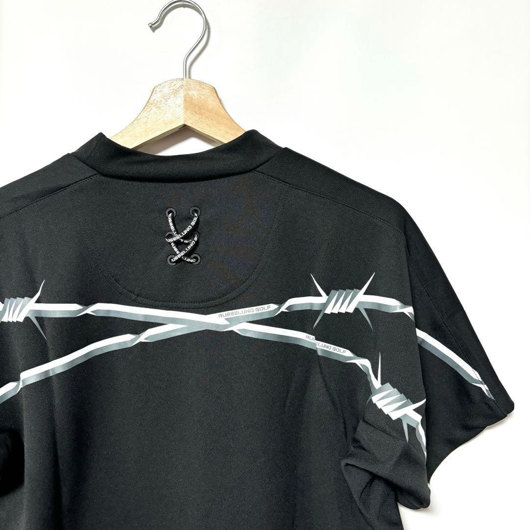 ラッセルノ ゴルフ RSG バーブドワイヤー S/S モックネック ブラック 7