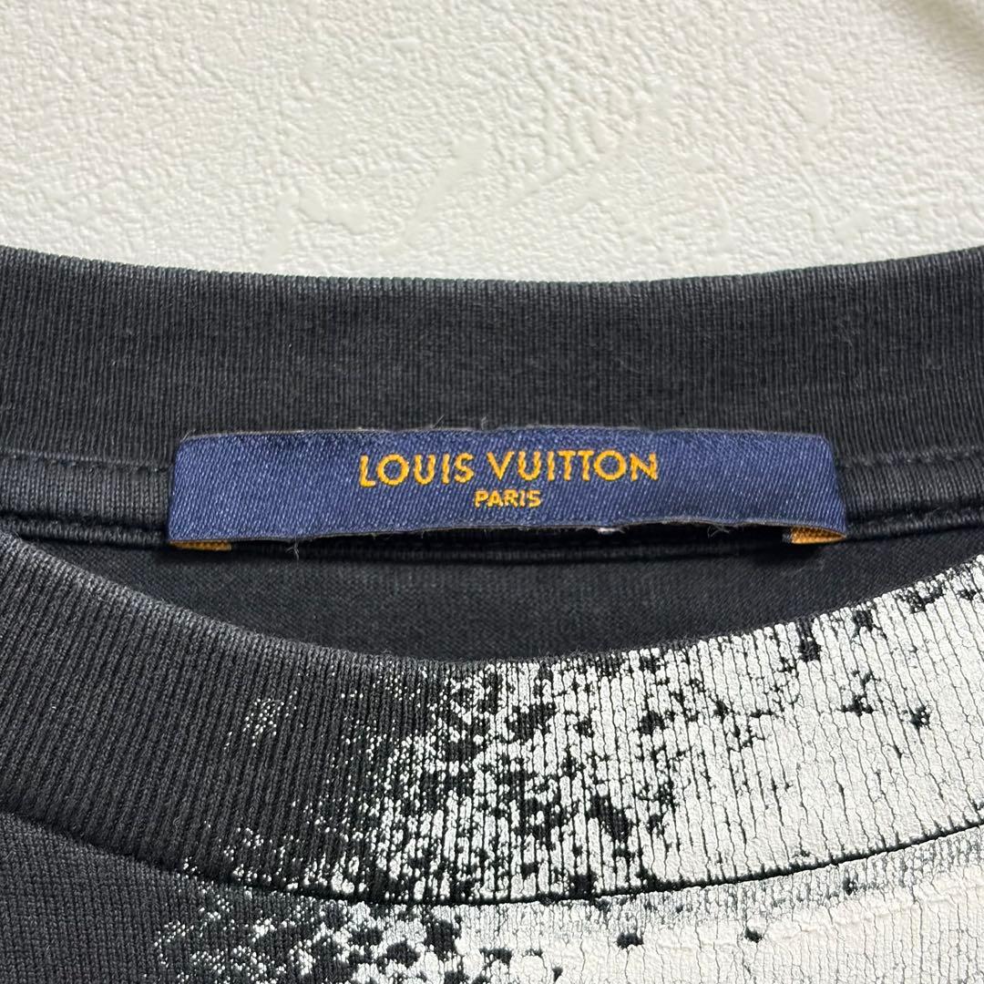 【s】Louis Vuitton スプレー チェーンプリント Tシャツ