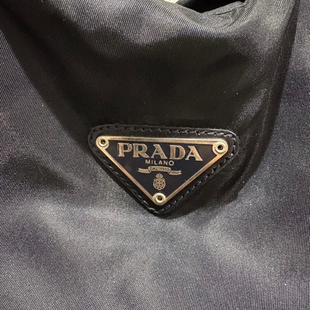 マ*+様 PRADA ボストンバッテスートナイロン　プラダ 【鑑定済み】　黒/紺