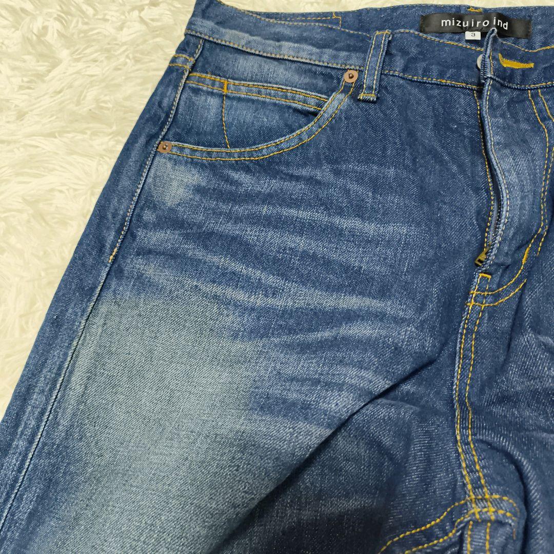 mizuiro ind ハイウエストデニムパンツ